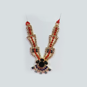 Red and Gold Beadwork 