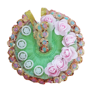 Green Poshak for Laddu Gopal