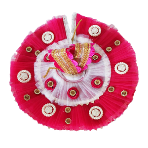 White Floral Poshak for Laddu Gopal