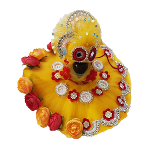 Laddu Gopal Sunshine Yellow Poshak 